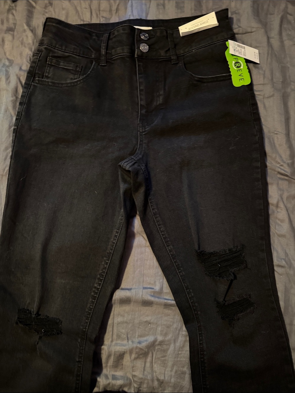 Maurices Black Distressed Jeggings